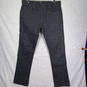 DSTLD Black Stretch Cotton Blend Button Fly Straight Leg Jeans Size 33x32